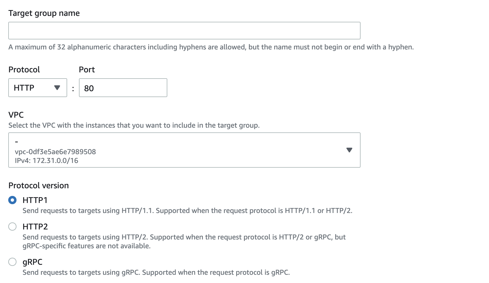 Setting protocol and port