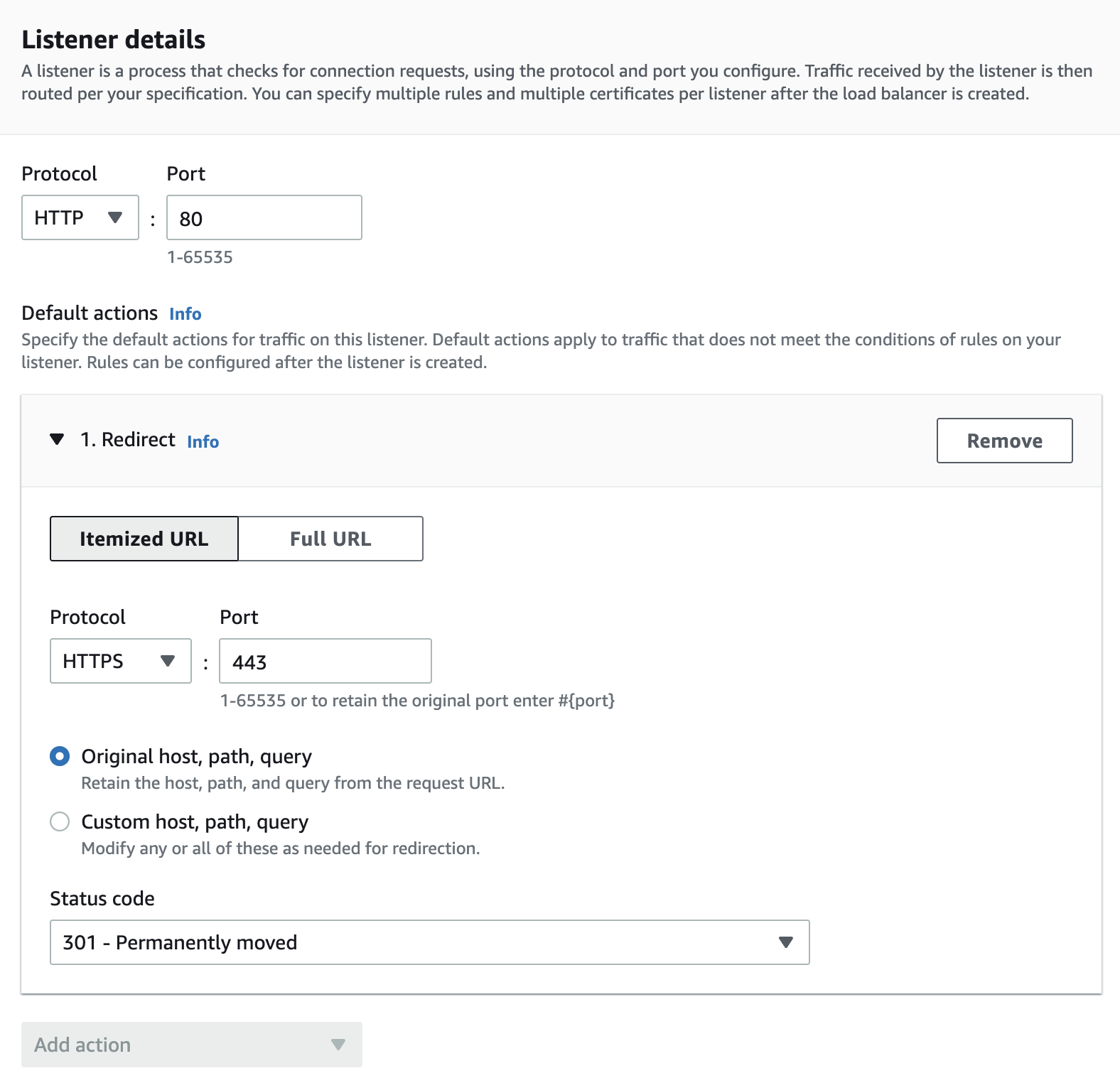 Listener details